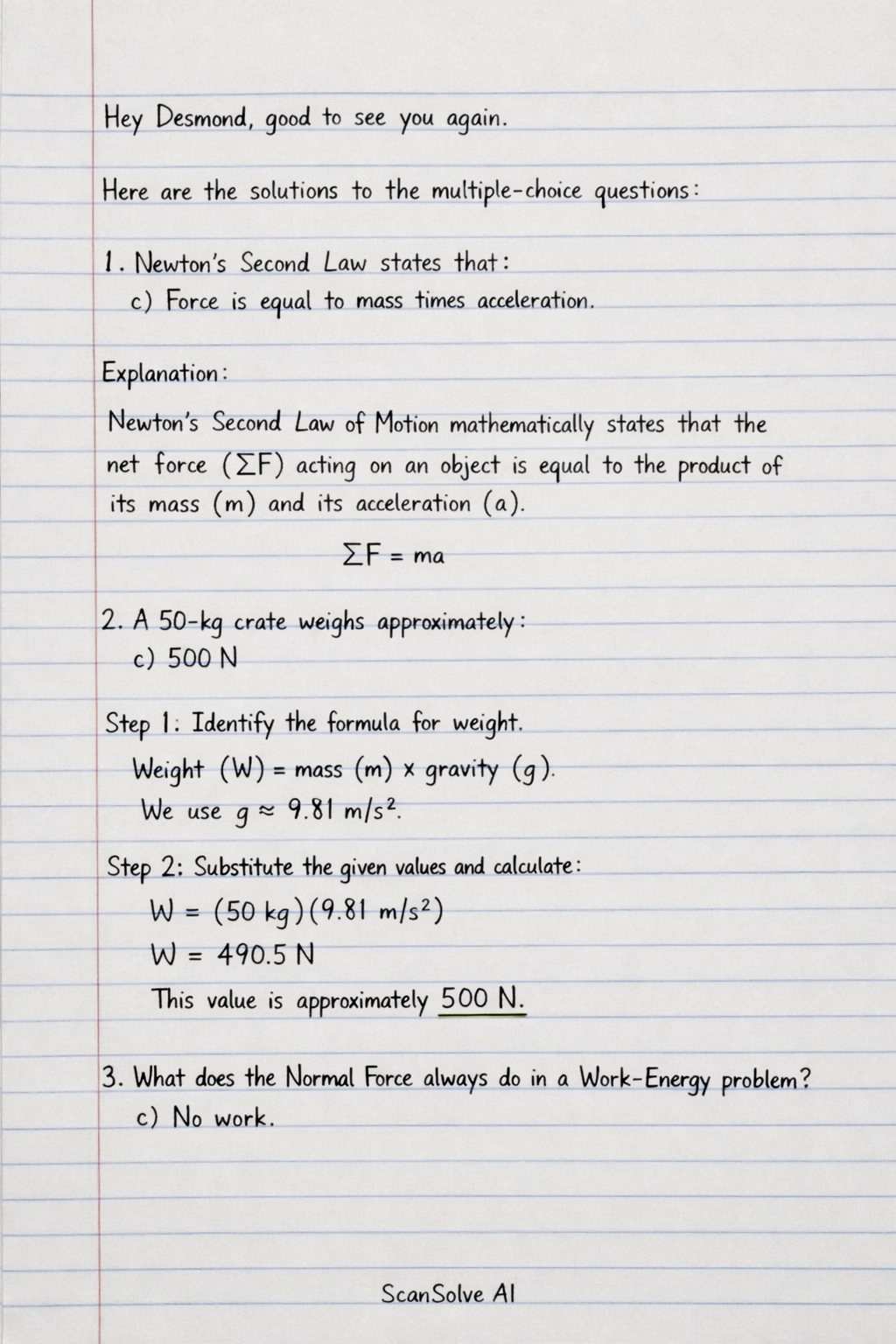 Handwritten step-by-step solution preview
