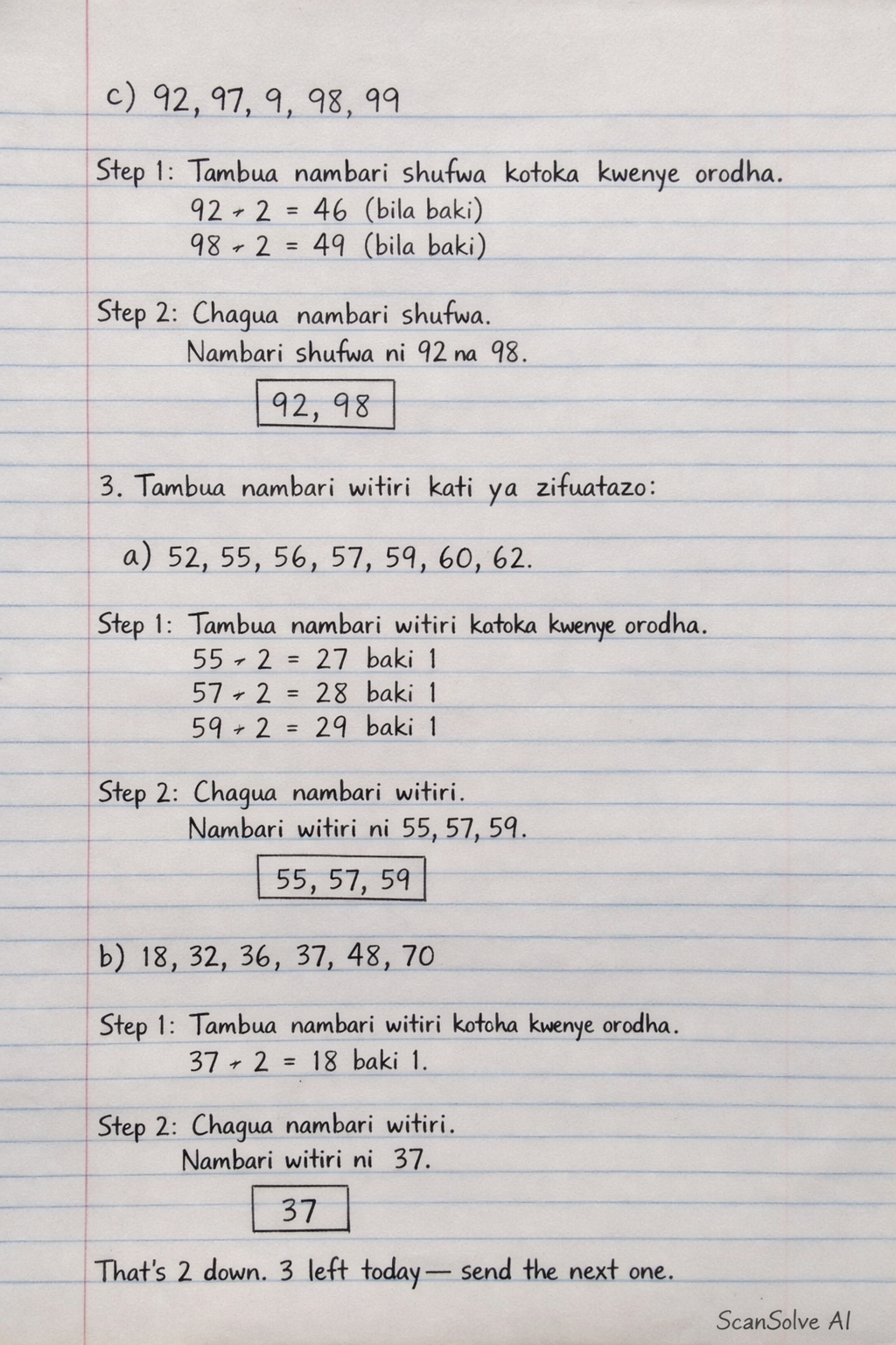 Handwritten step-by-step solution preview