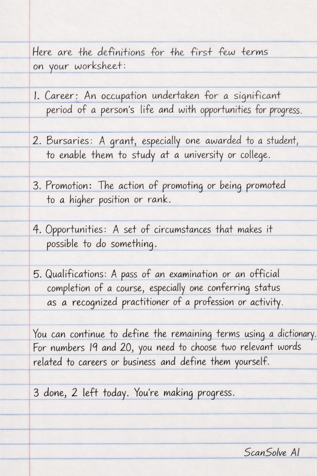Handwritten step-by-step solution preview