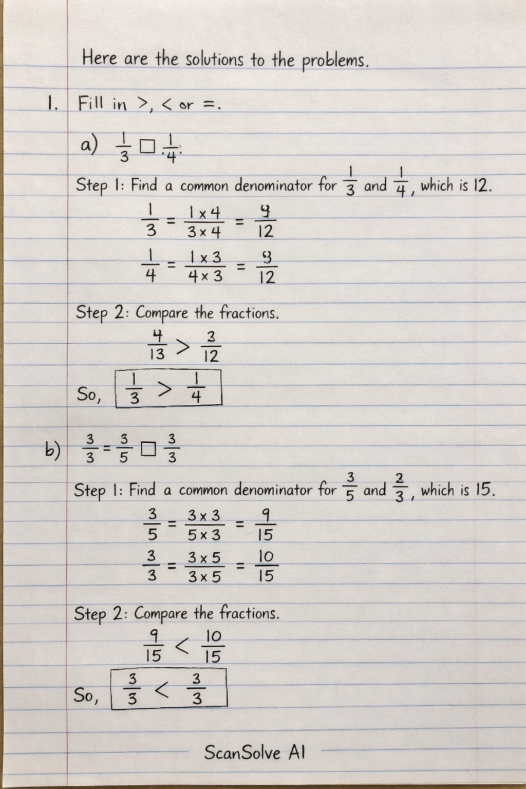 Handwritten step-by-step solution preview
