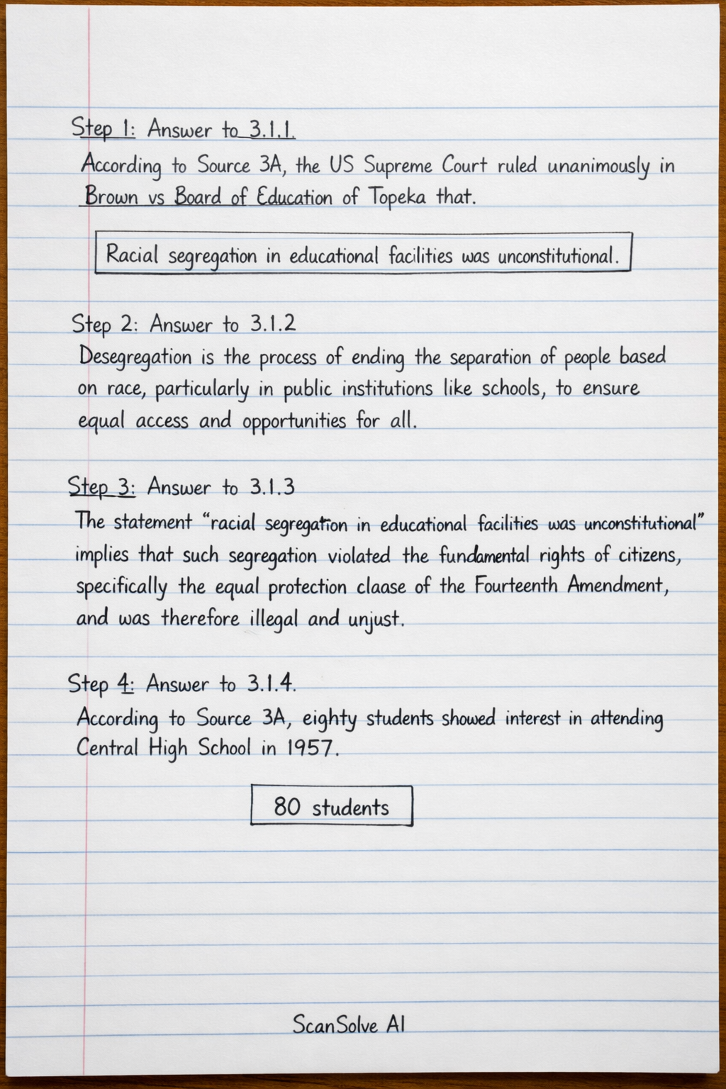 Handwritten step-by-step solution preview