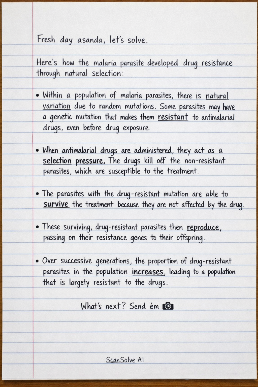 Handwritten step-by-step solution preview