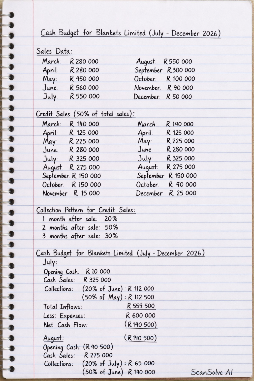 Handwritten step-by-step solution preview