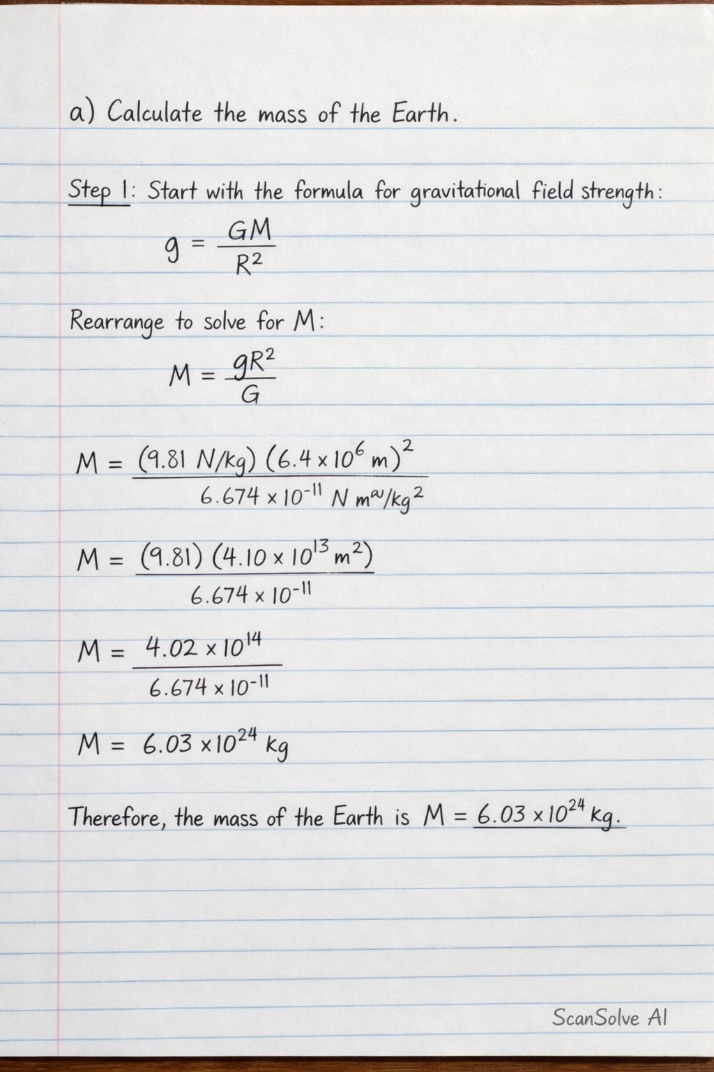 Handwritten step-by-step solution preview