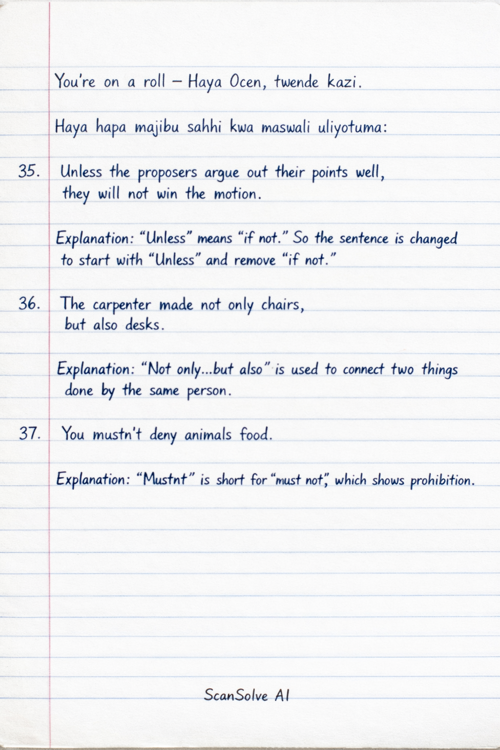 Handwritten step-by-step solution preview