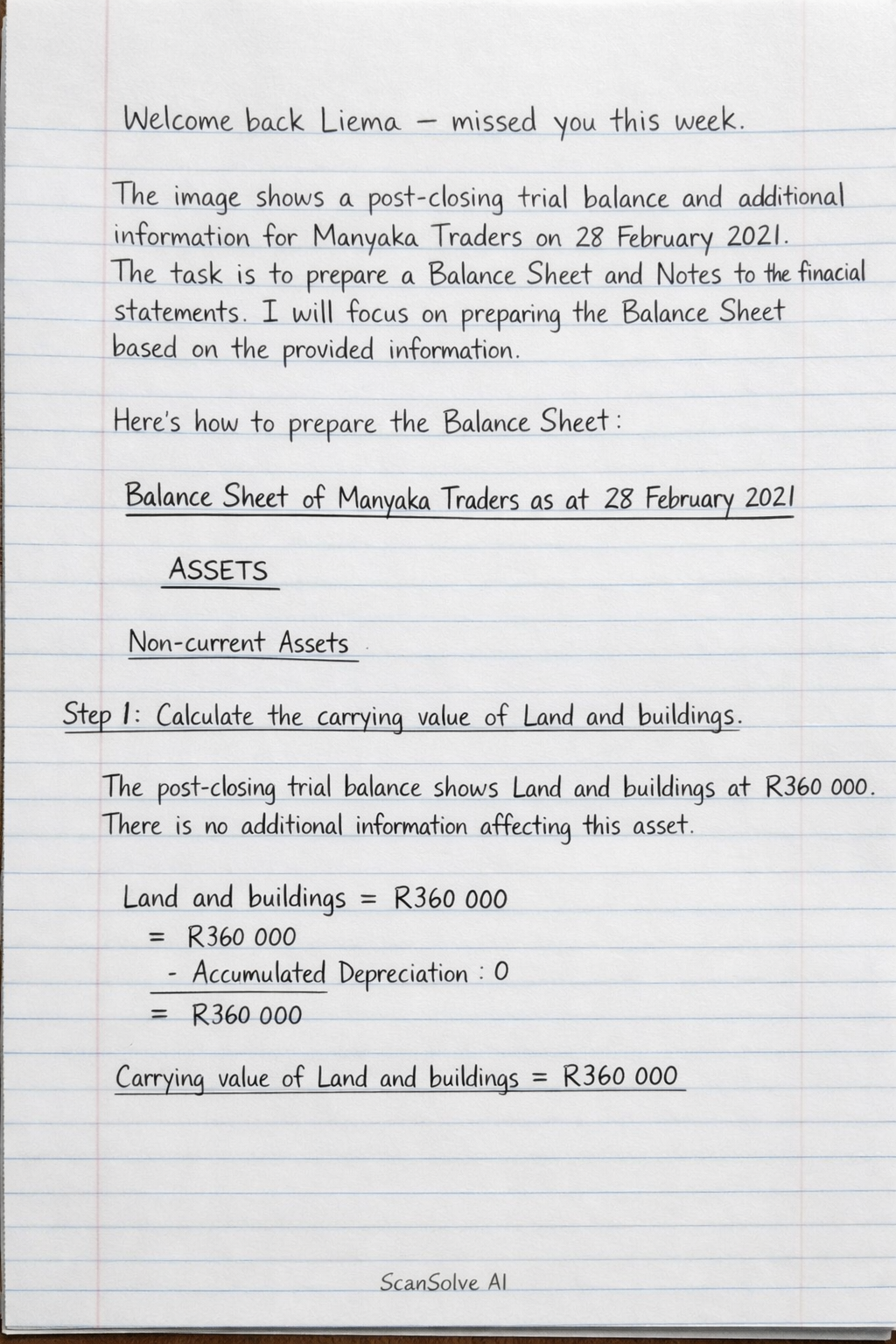 Handwritten step-by-step solution preview