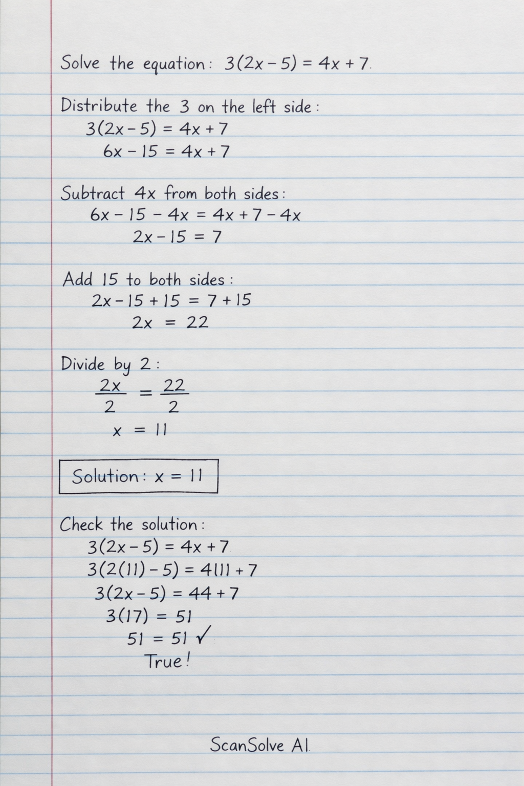 Handwritten step-by-step solution preview