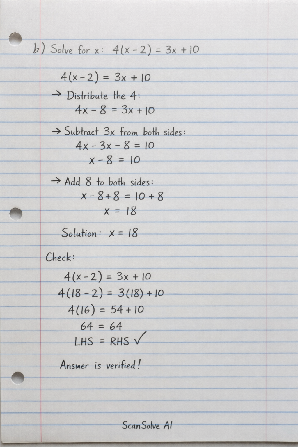 Handwritten step-by-step solution preview