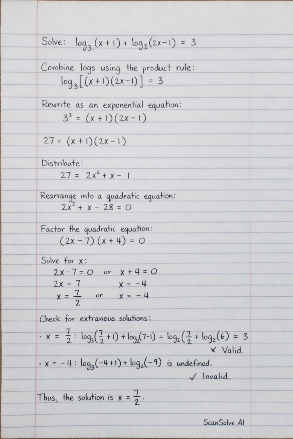 Handwritten step-by-step solution preview