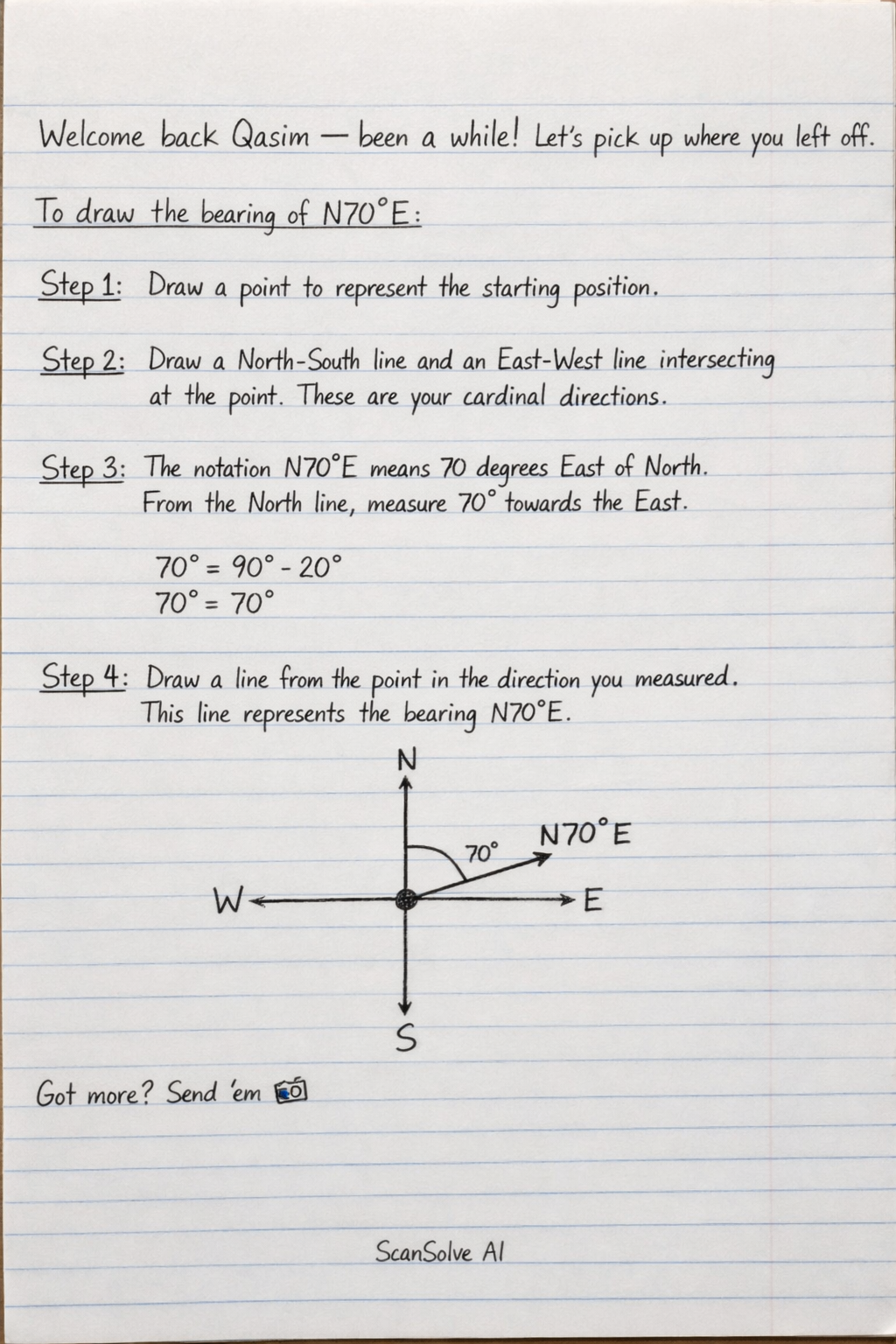 Handwritten step-by-step solution preview