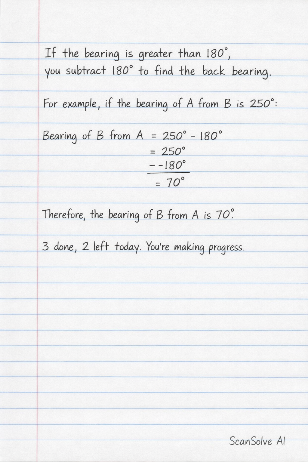 Handwritten step-by-step solution preview