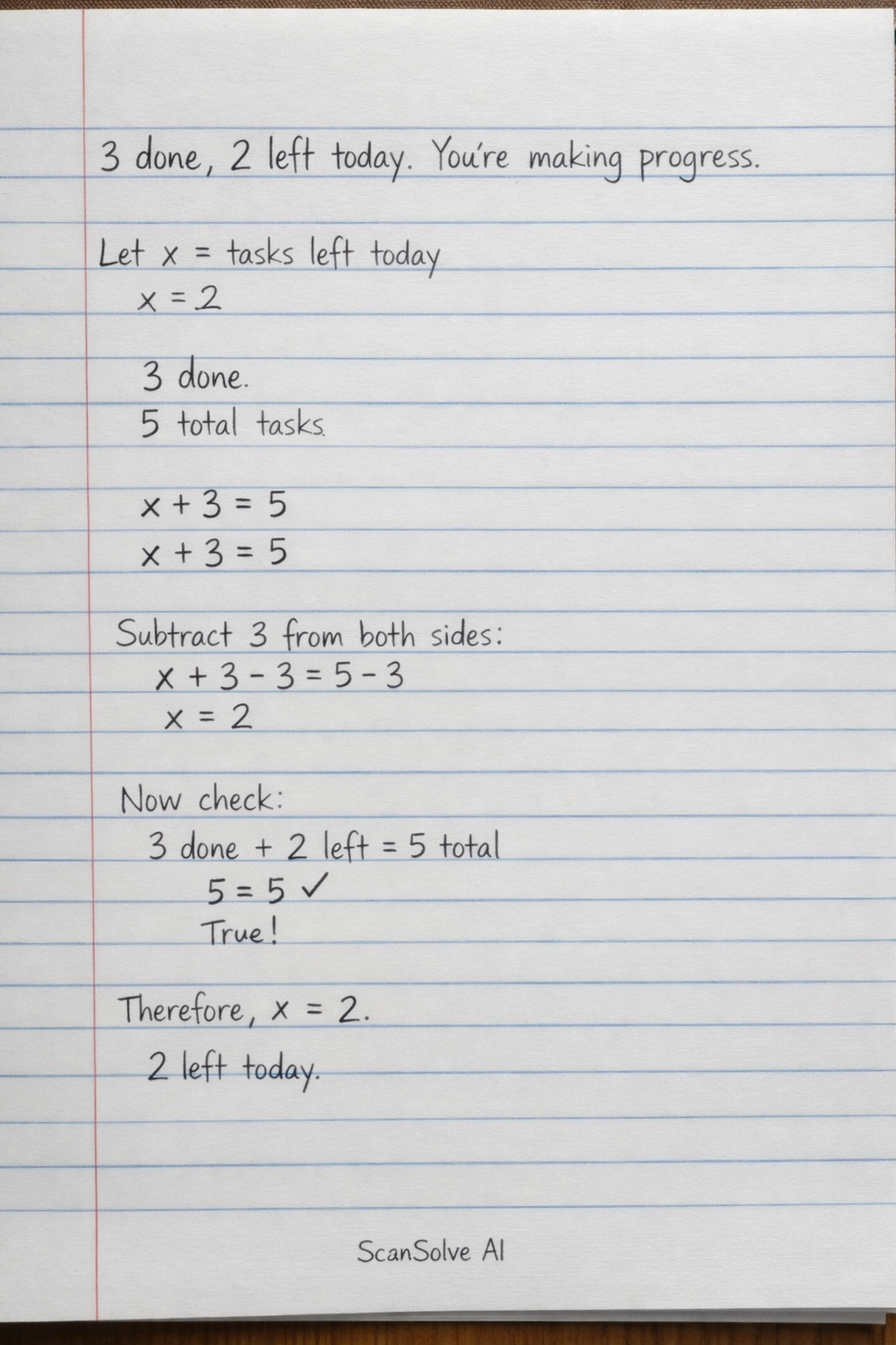 Handwritten step-by-step solution preview