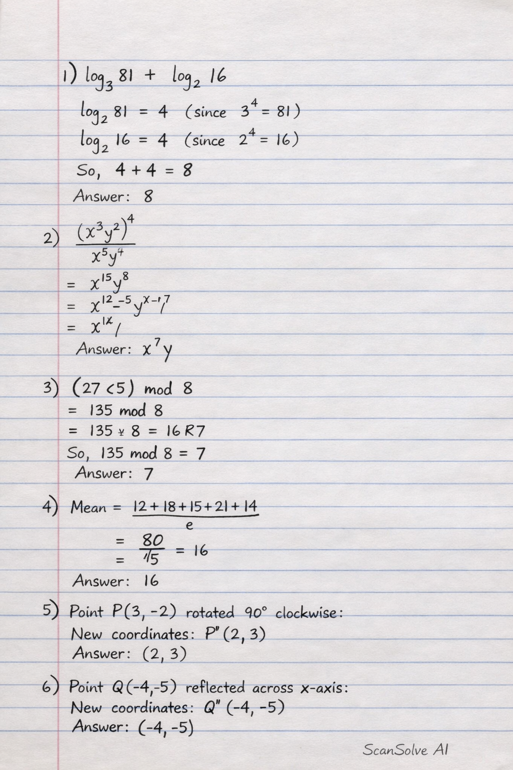 Handwritten step-by-step solution preview