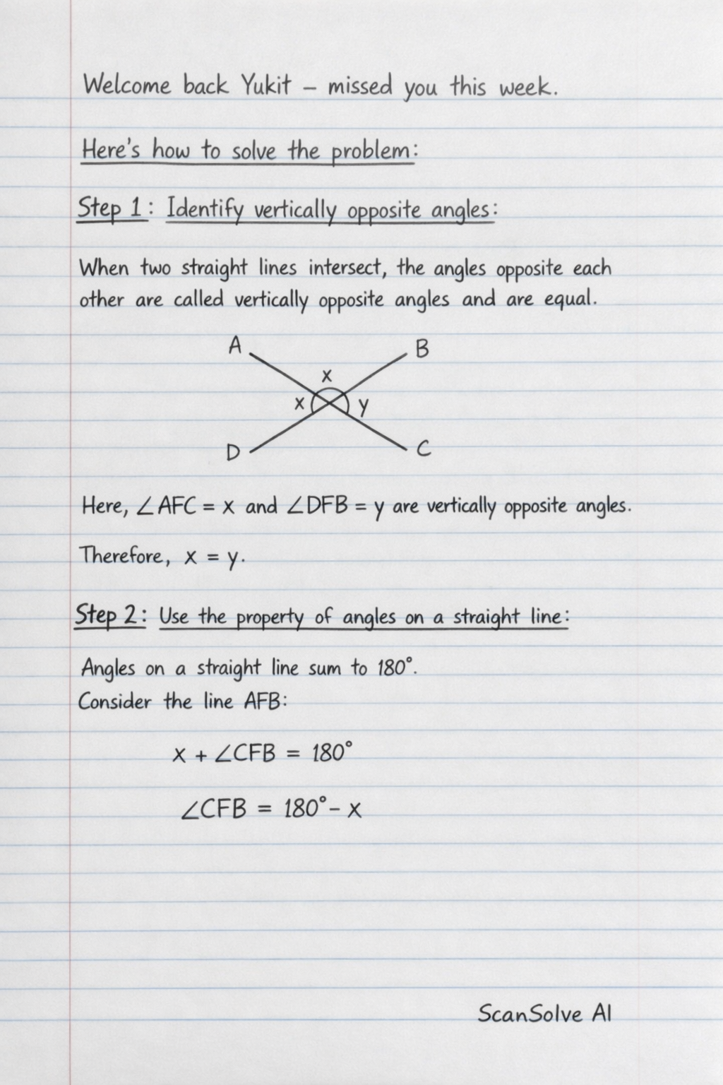 Handwritten step-by-step solution preview