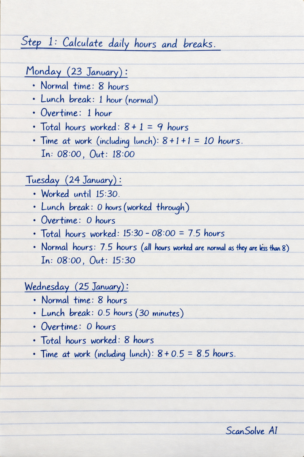 Handwritten step-by-step solution preview