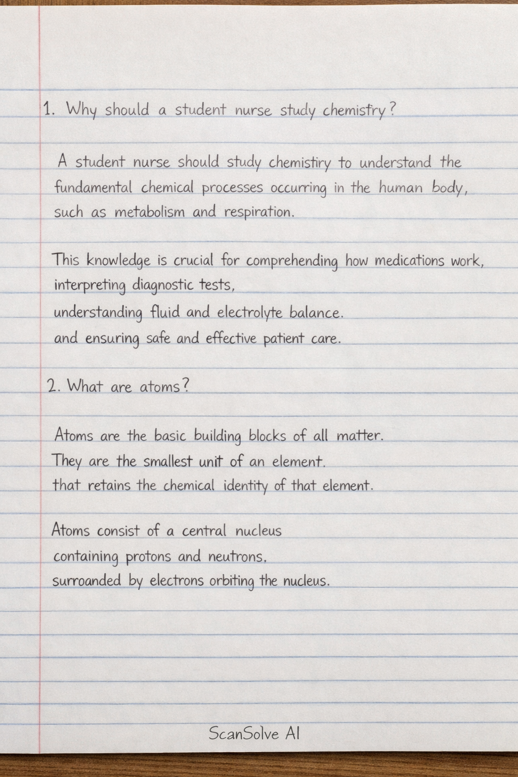 Handwritten step-by-step solution preview