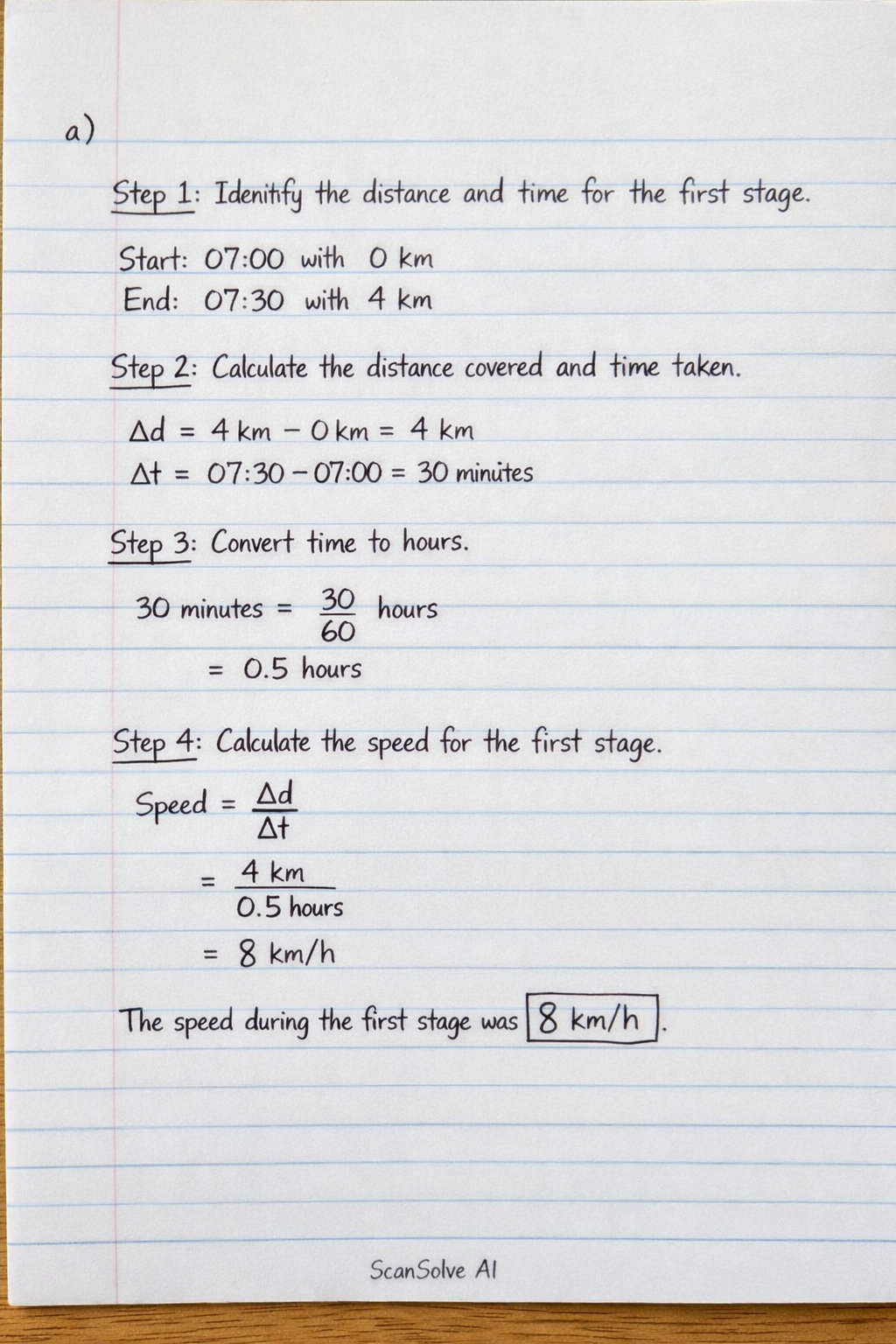 Handwritten step-by-step solution preview
