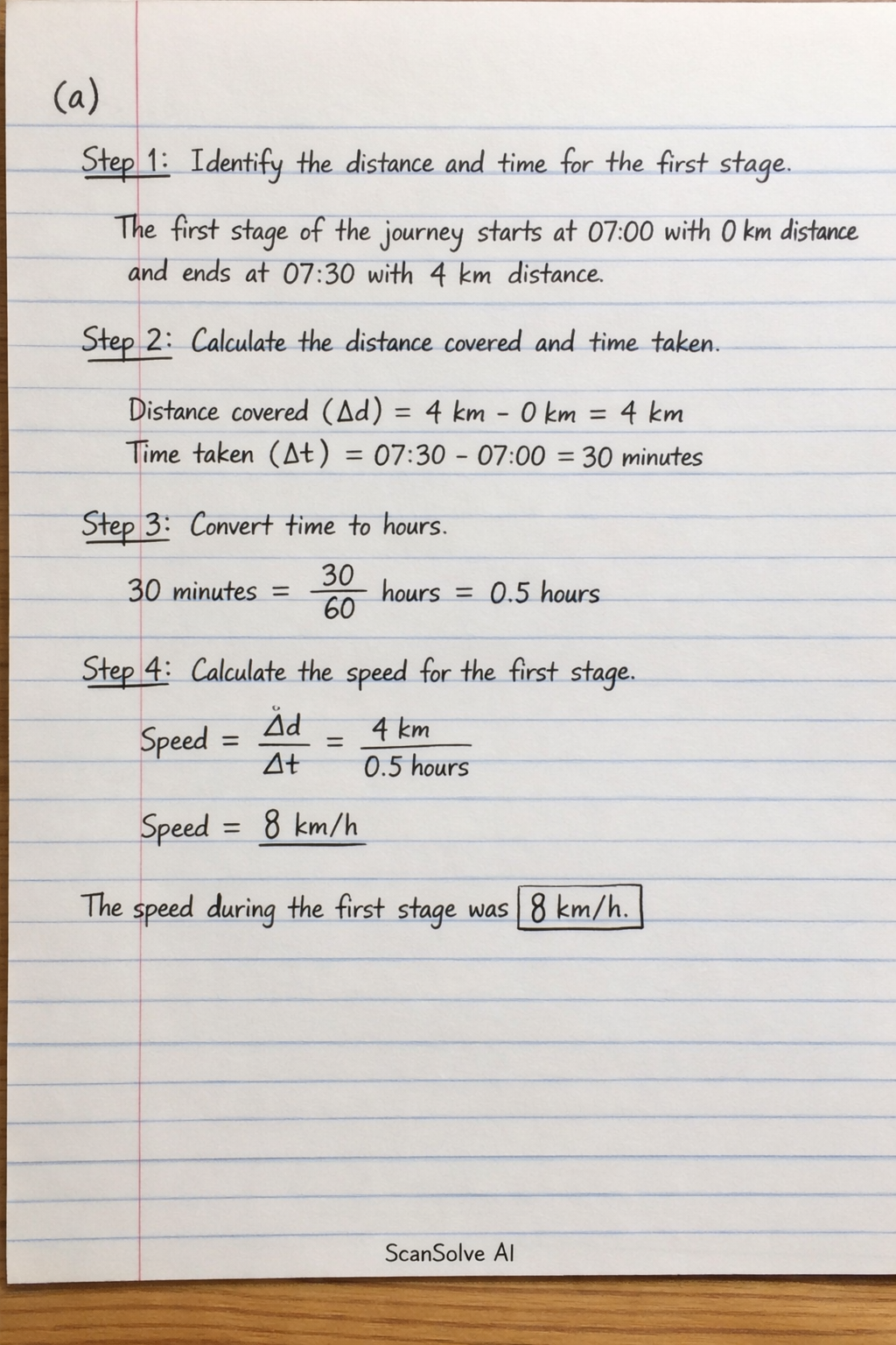 Handwritten step-by-step solution preview