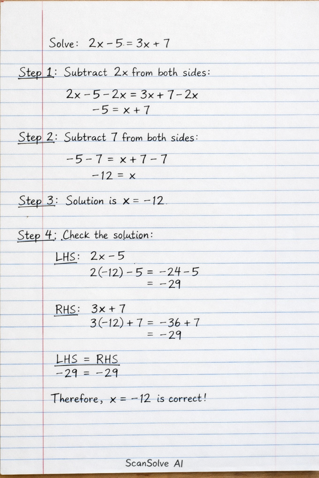 Handwritten step-by-step solution preview