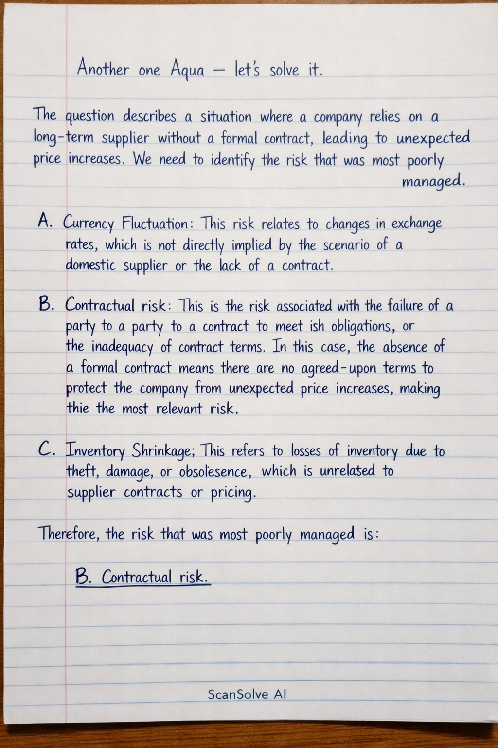 Handwritten step-by-step solution preview