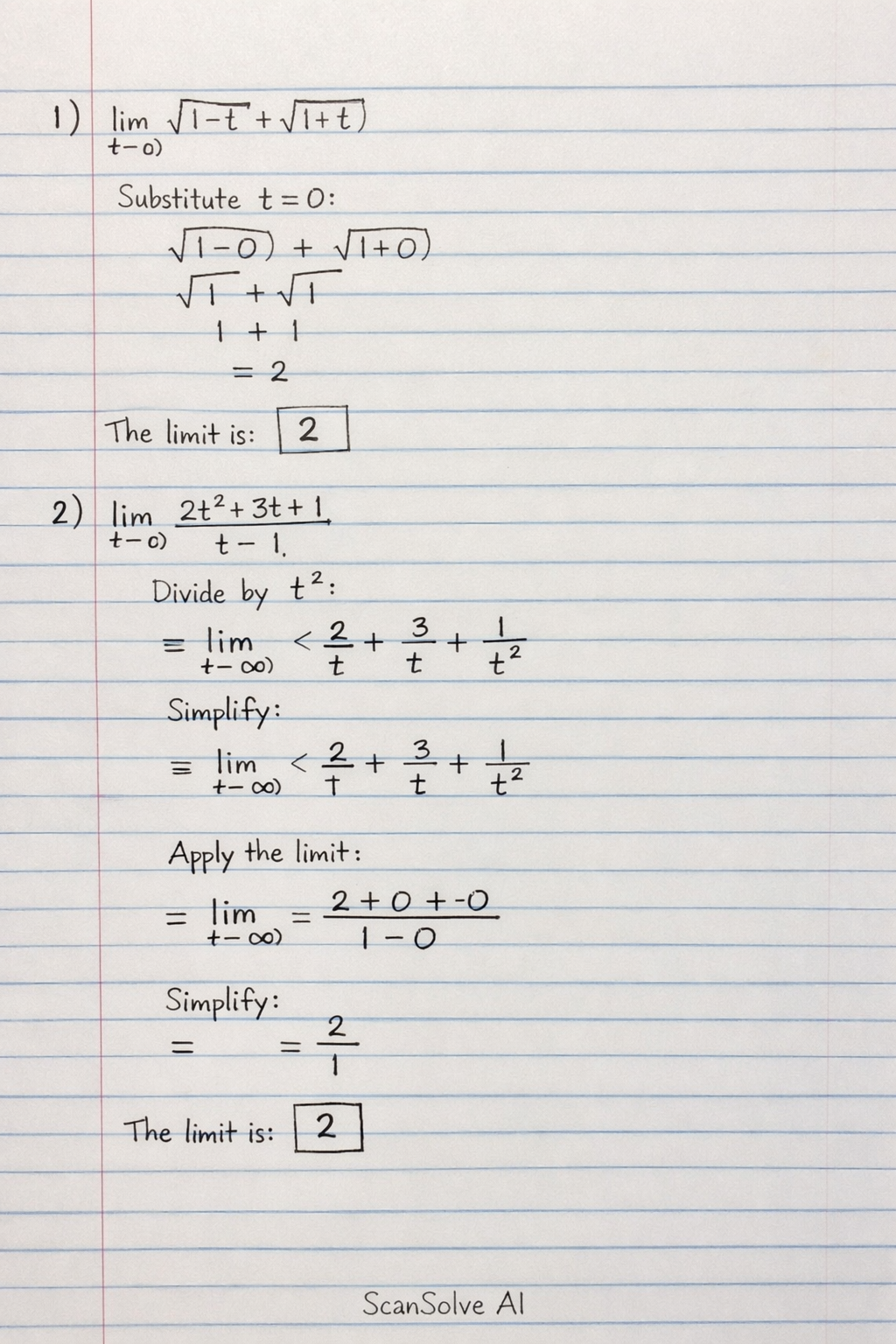 Handwritten step-by-step solution preview