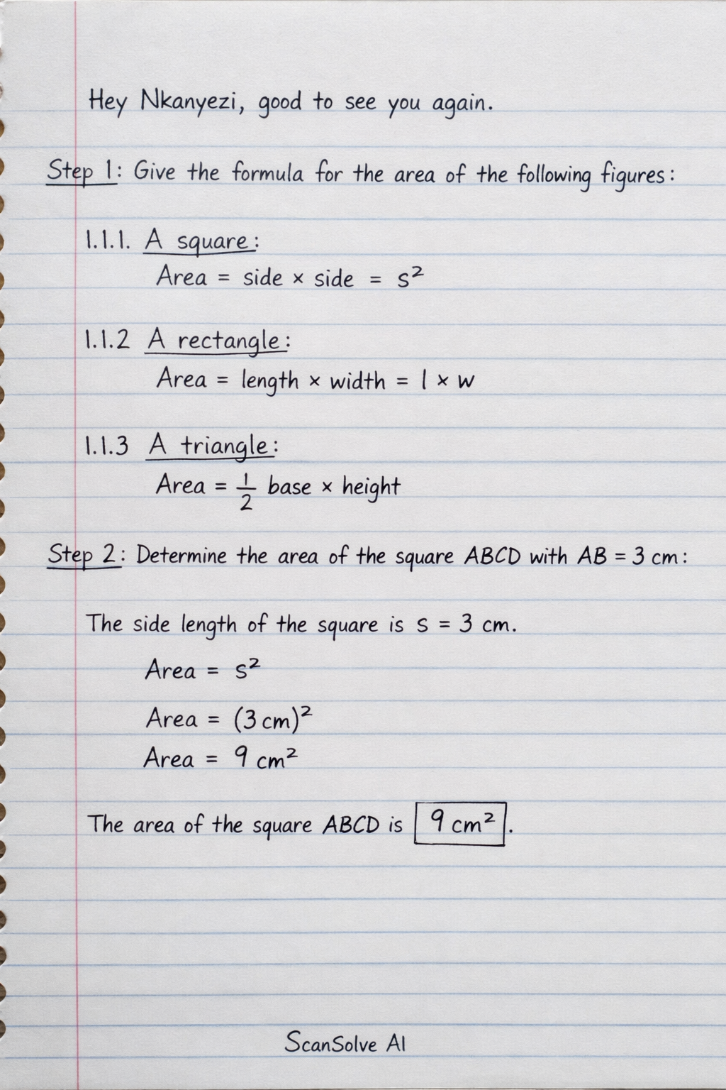 Handwritten step-by-step solution preview