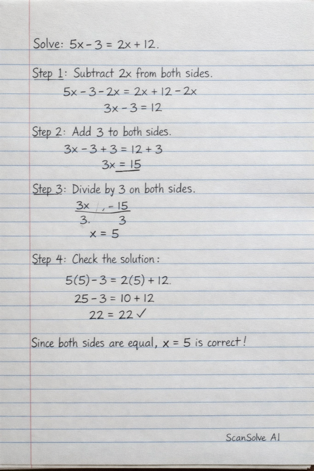 Handwritten step-by-step solution preview