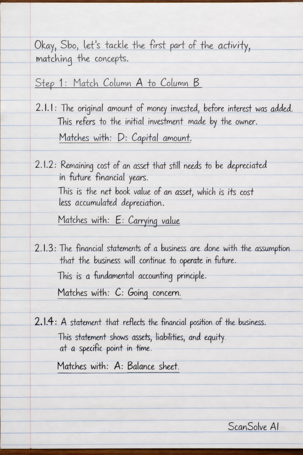 Handwritten step-by-step solution preview