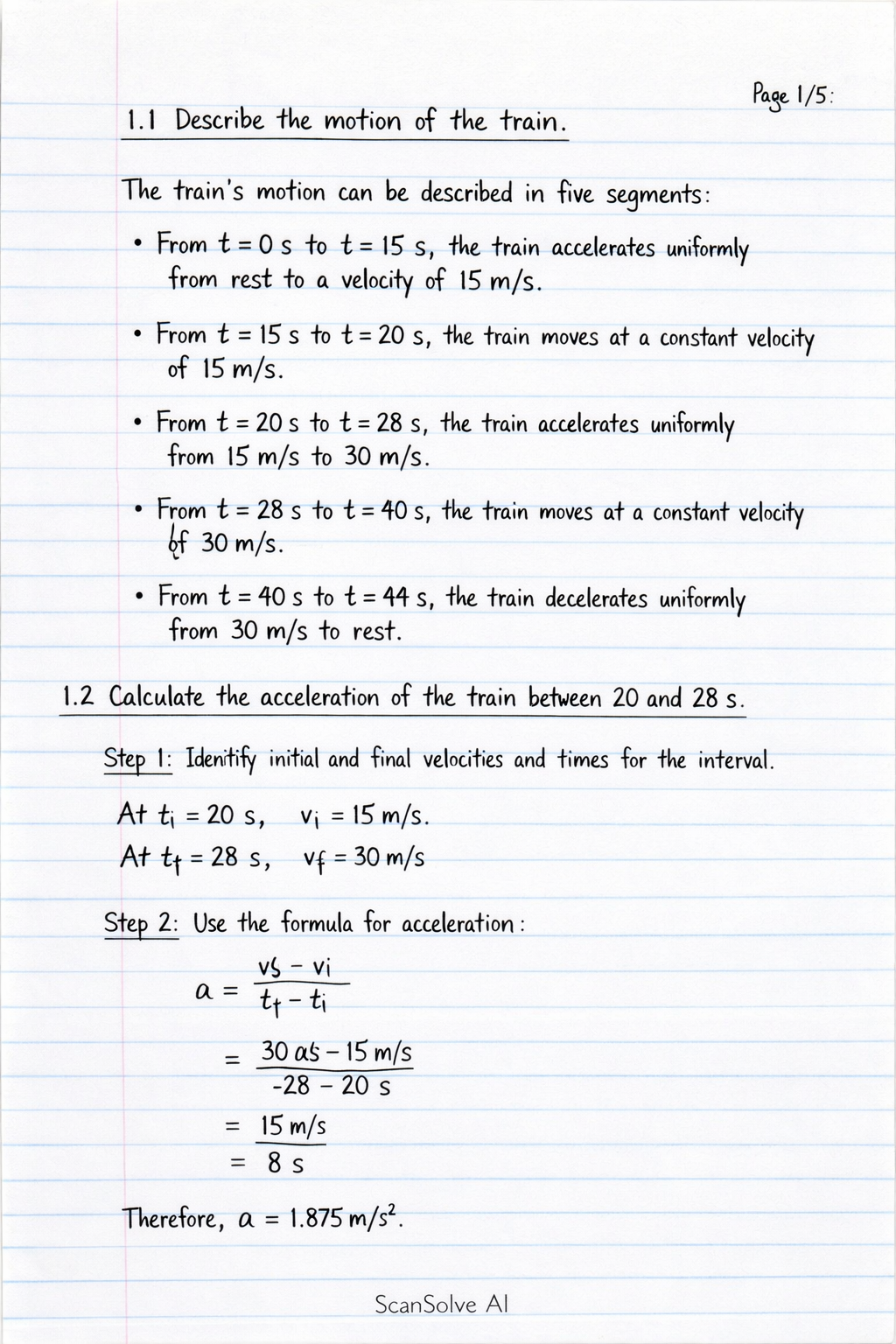 Handwritten step-by-step solution preview