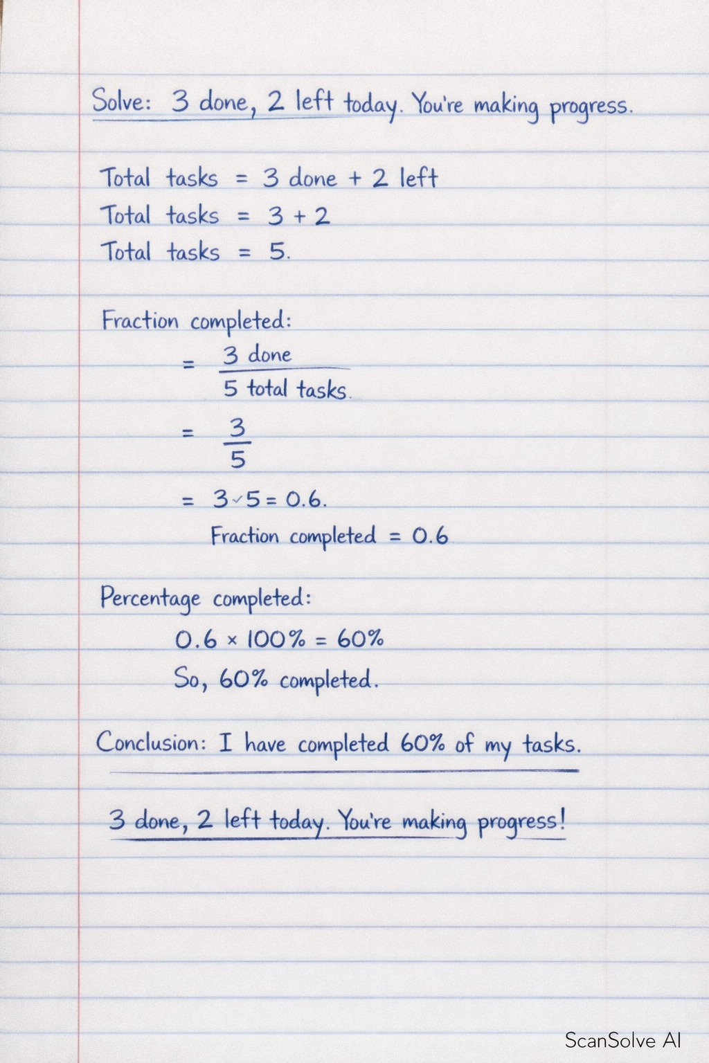 Handwritten step-by-step solution preview