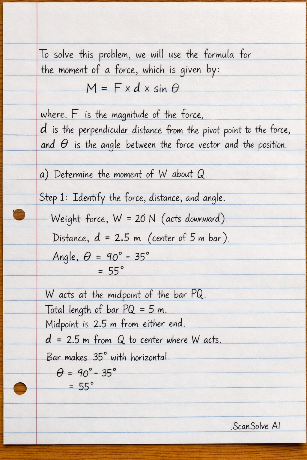 Handwritten step-by-step solution preview