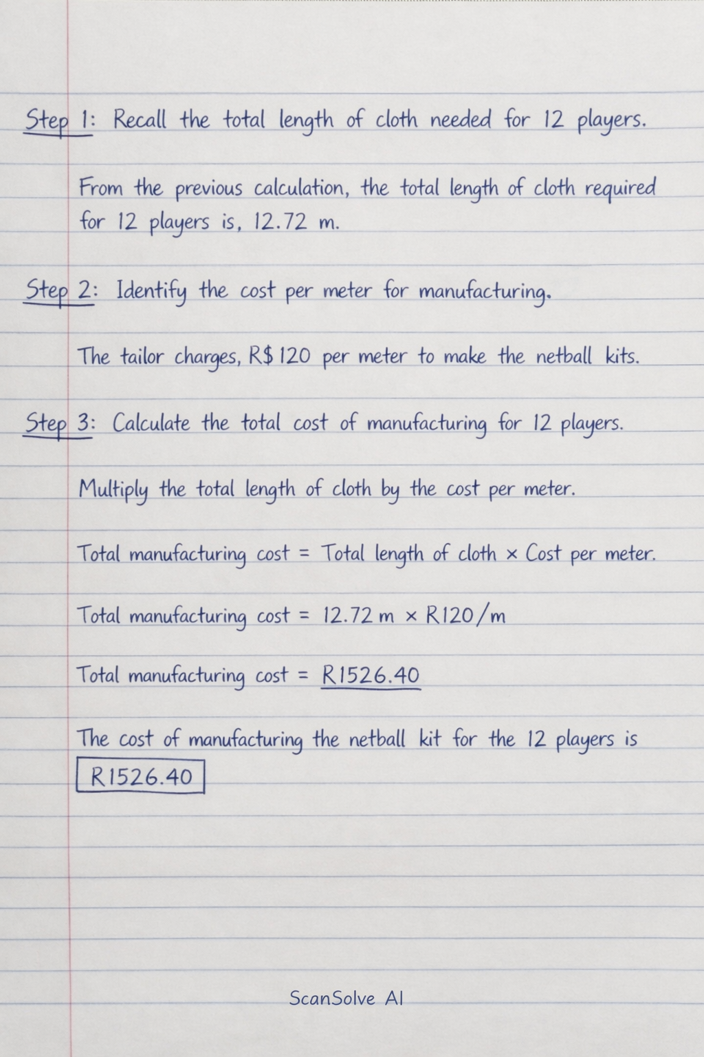 Handwritten step-by-step solution preview