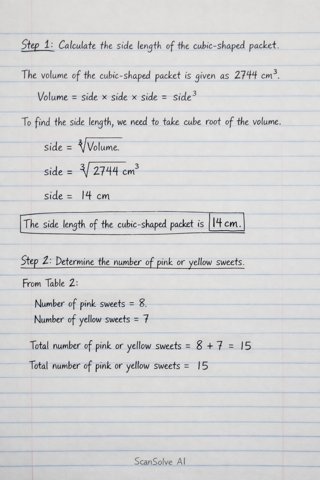Handwritten step-by-step solution preview