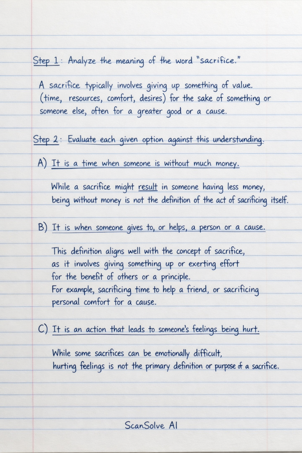 Handwritten step-by-step solution preview