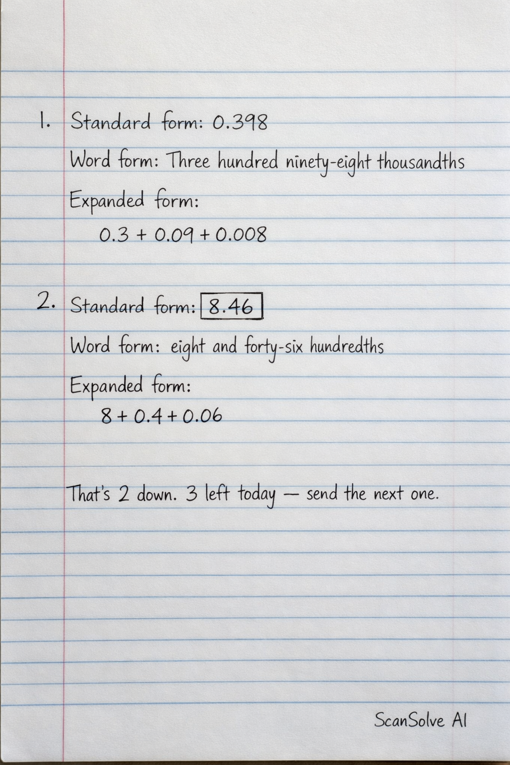 Handwritten step-by-step solution preview