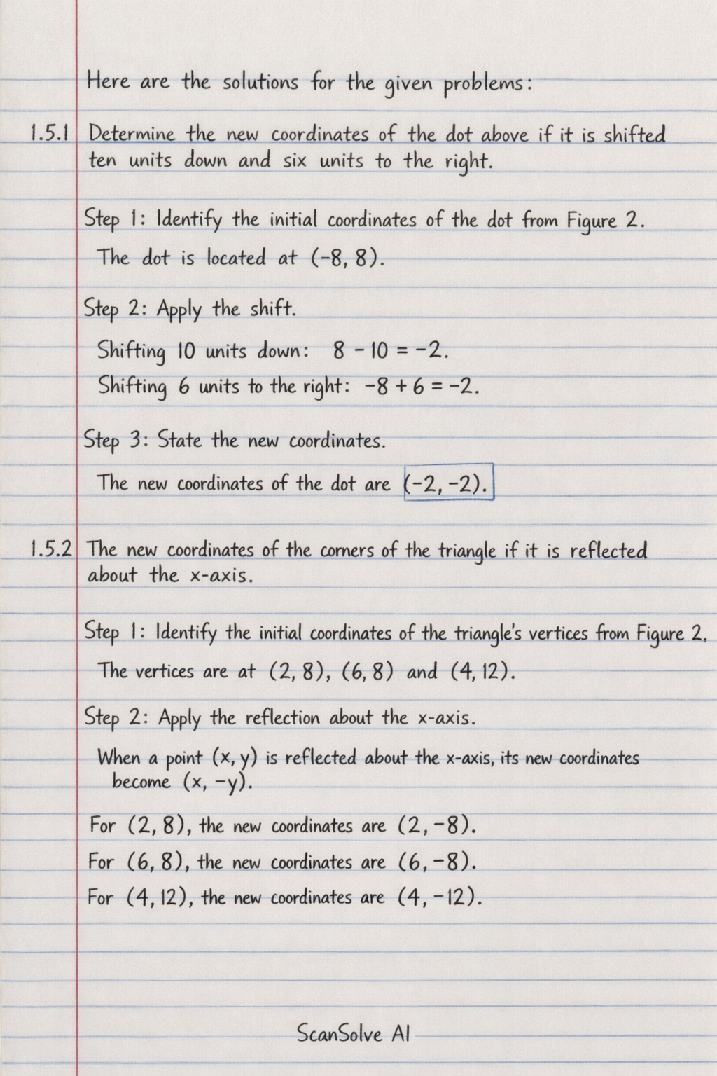 Handwritten step-by-step solution preview