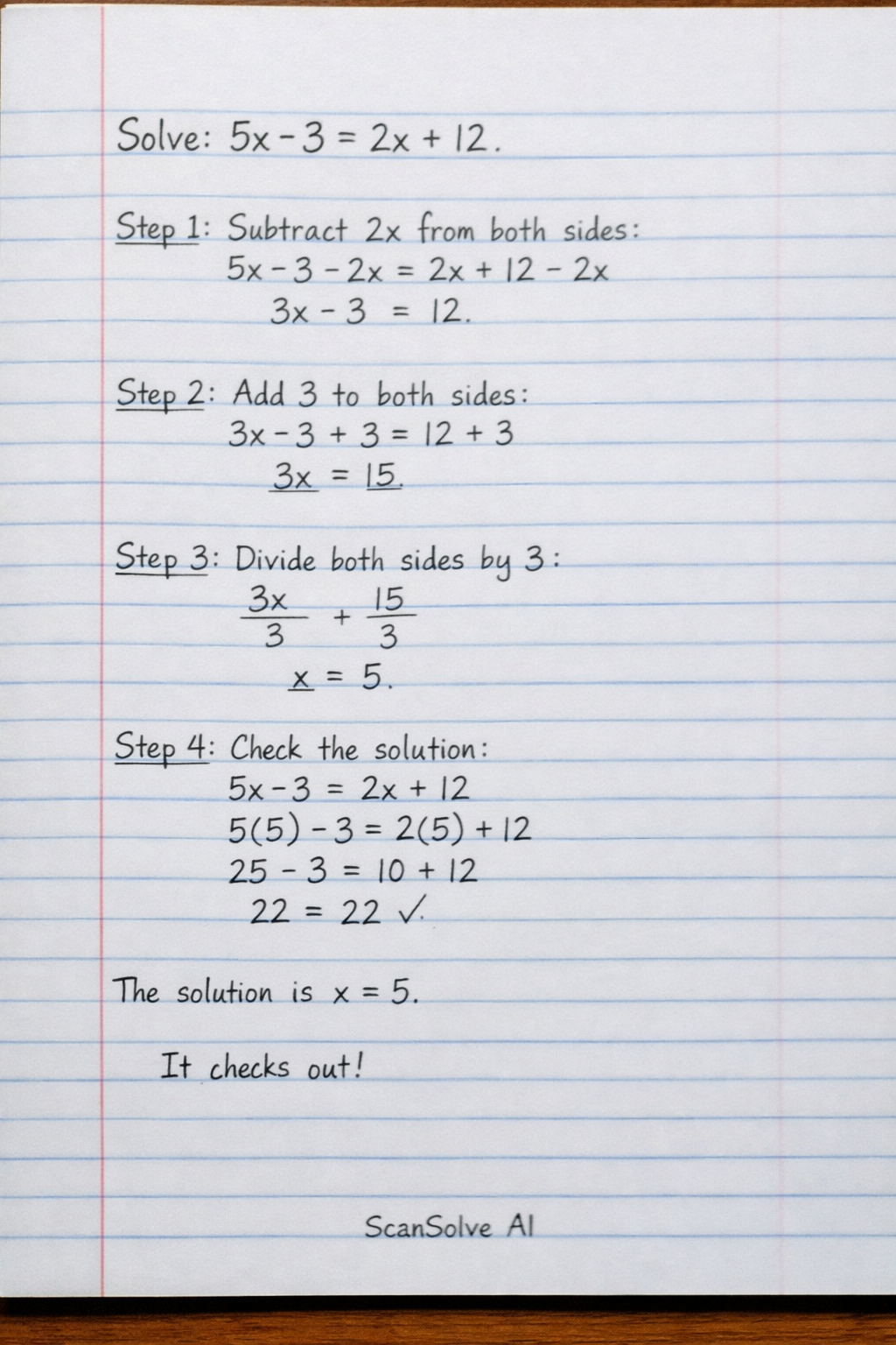 Handwritten step-by-step solution preview
