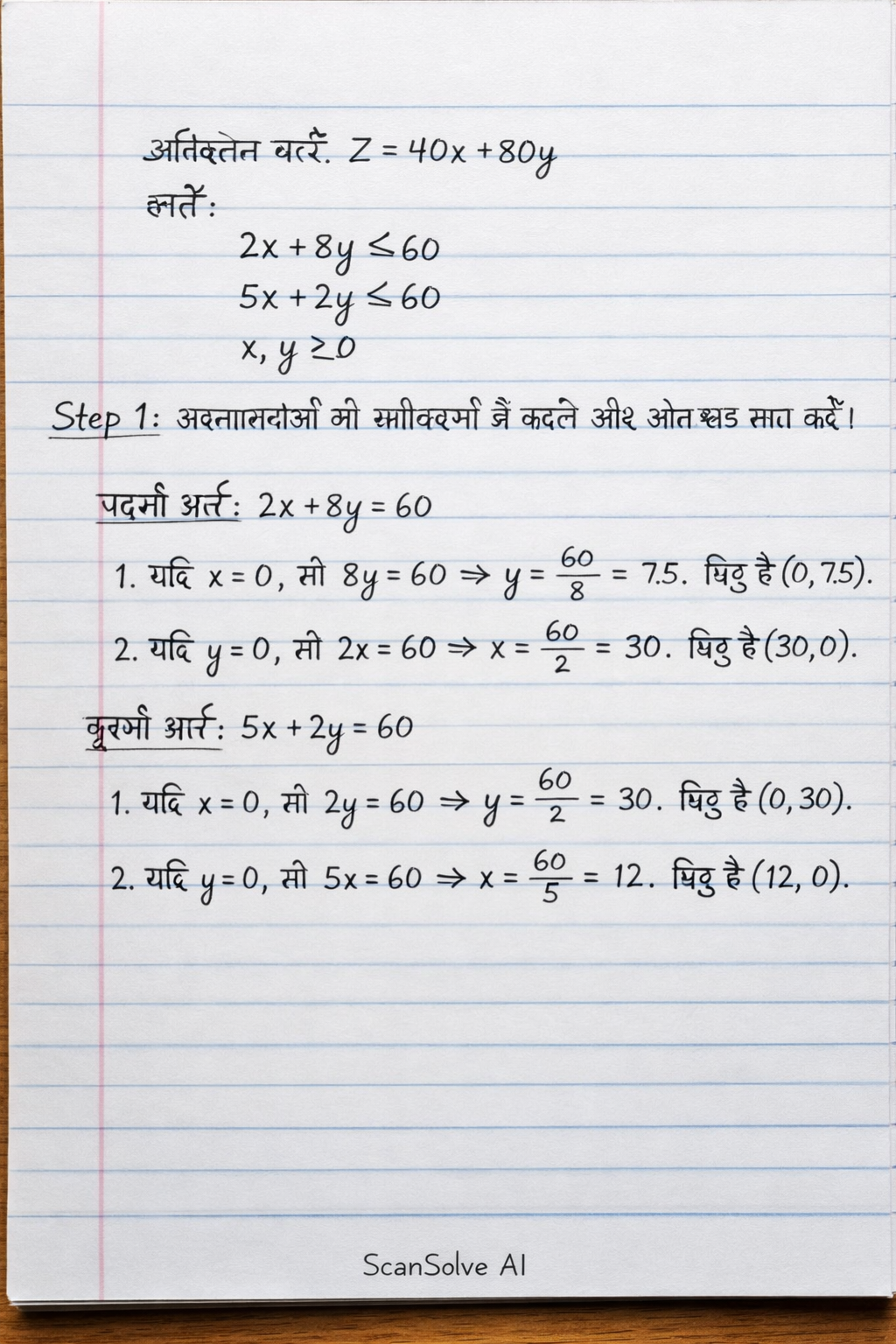 Handwritten step-by-step solution preview