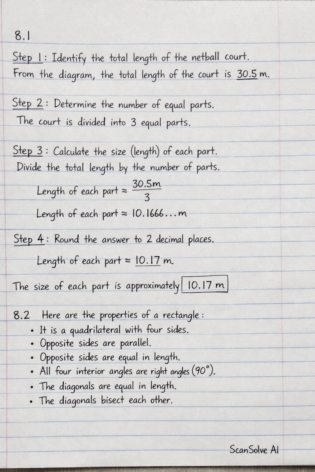 Handwritten step-by-step solution preview