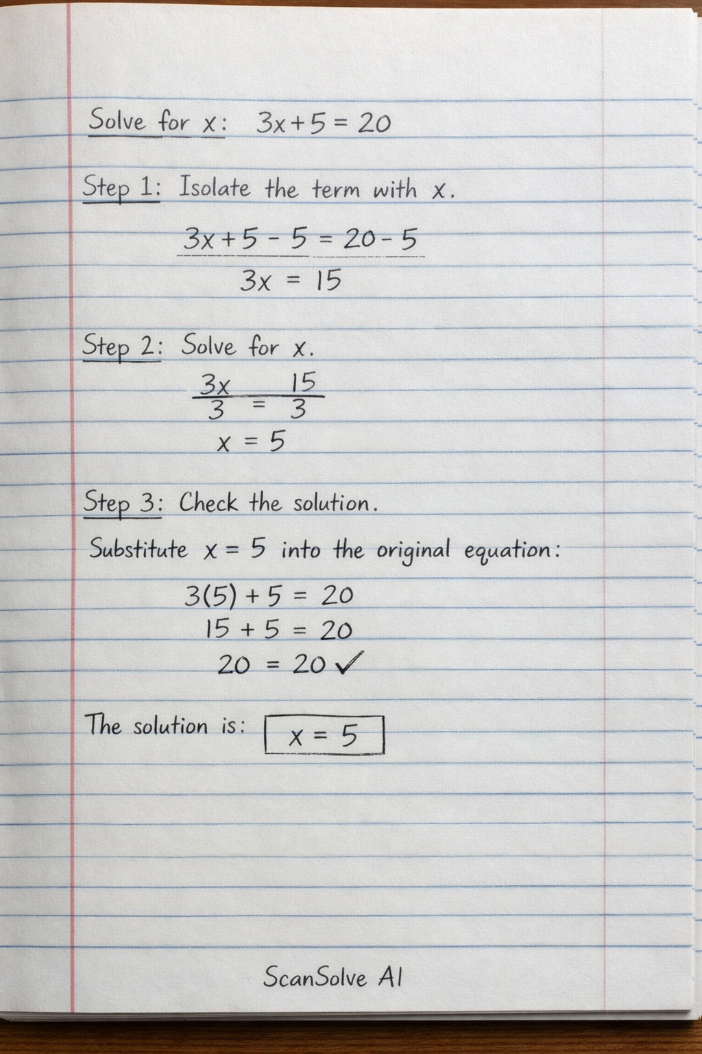 Handwritten step-by-step solution preview