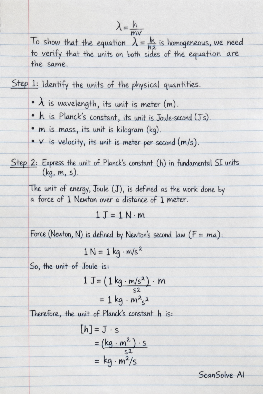 Handwritten step-by-step solution preview