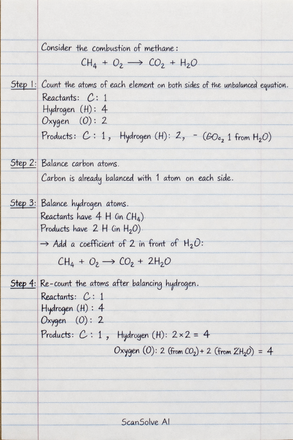 Handwritten step-by-step solution preview