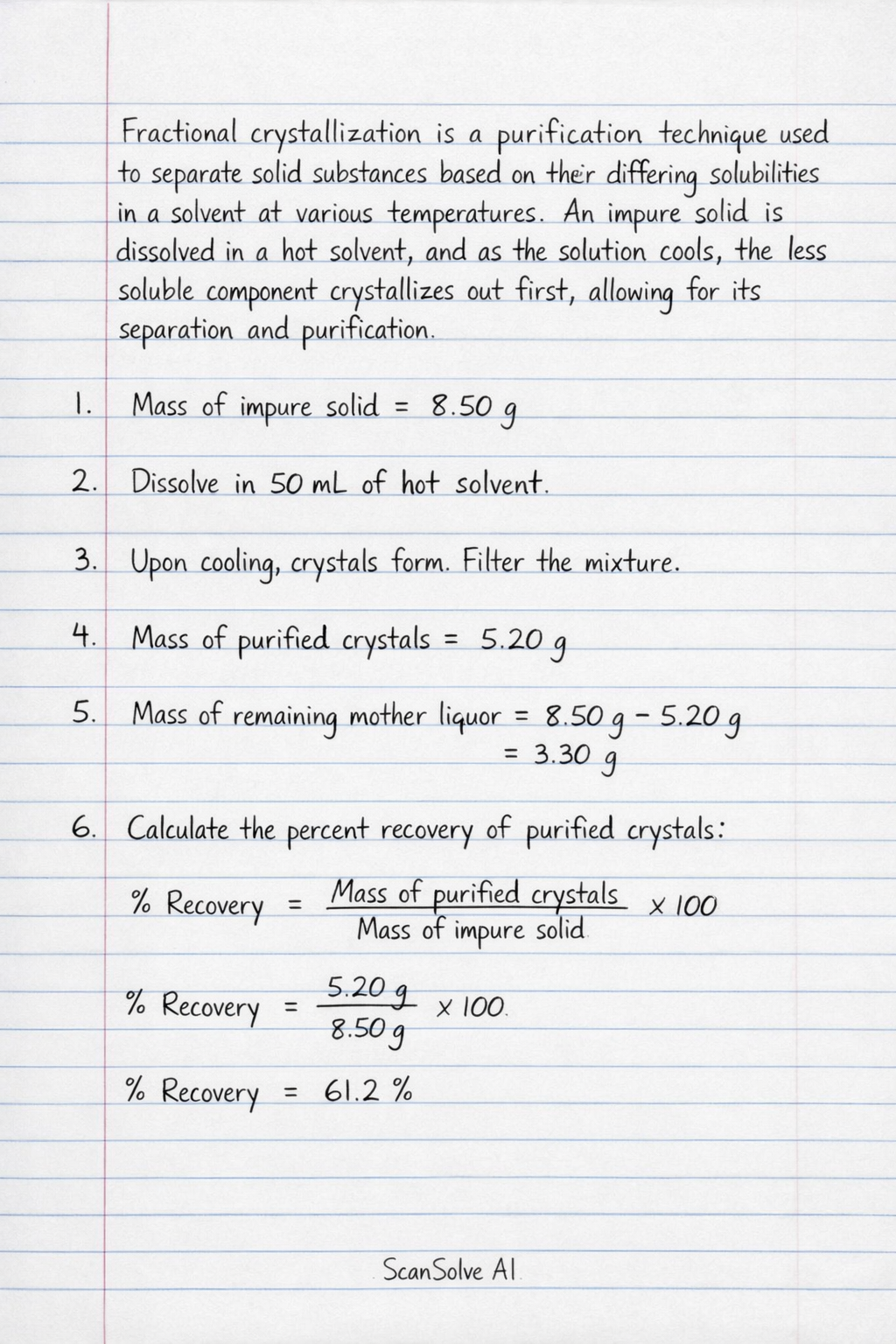 Handwritten step-by-step solution preview