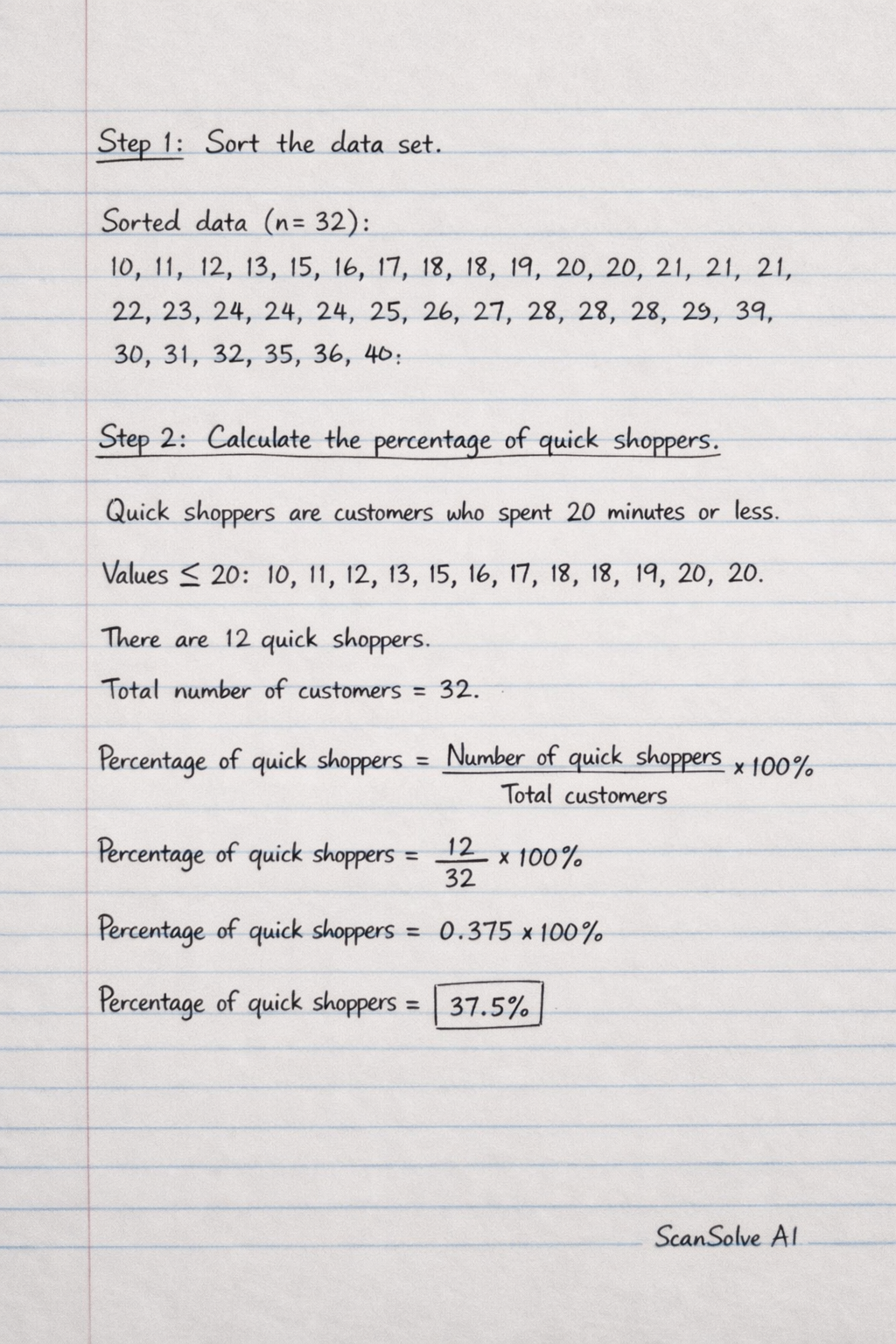 Handwritten step-by-step solution preview