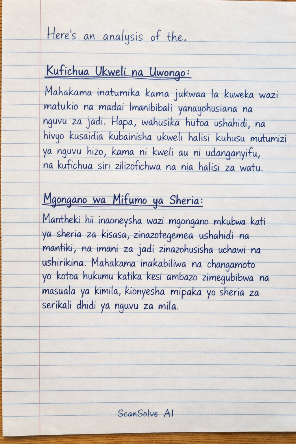 Handwritten step-by-step solution preview