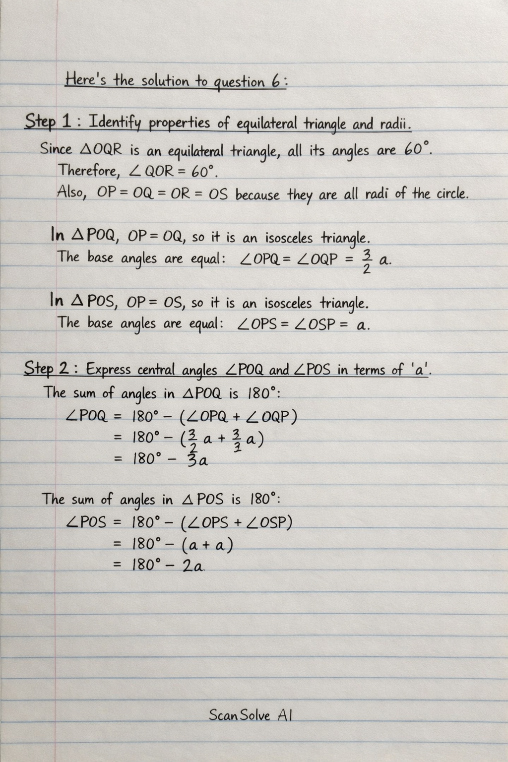 Handwritten step-by-step solution preview