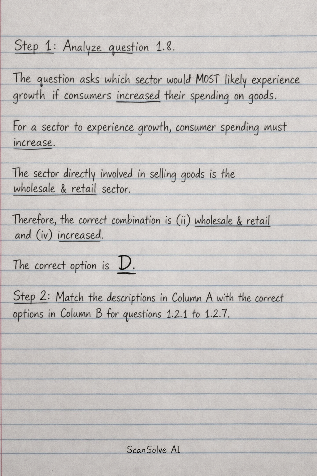 Handwritten step-by-step solution preview
