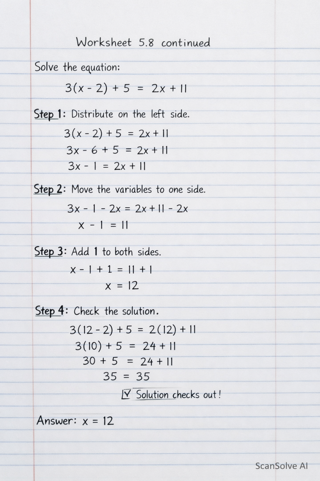 Handwritten step-by-step solution preview