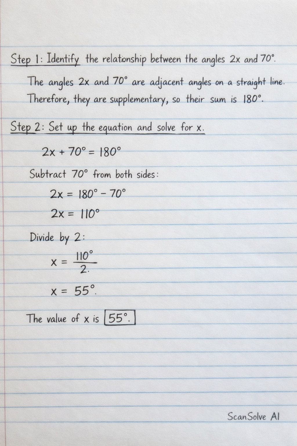 Handwritten step-by-step solution preview