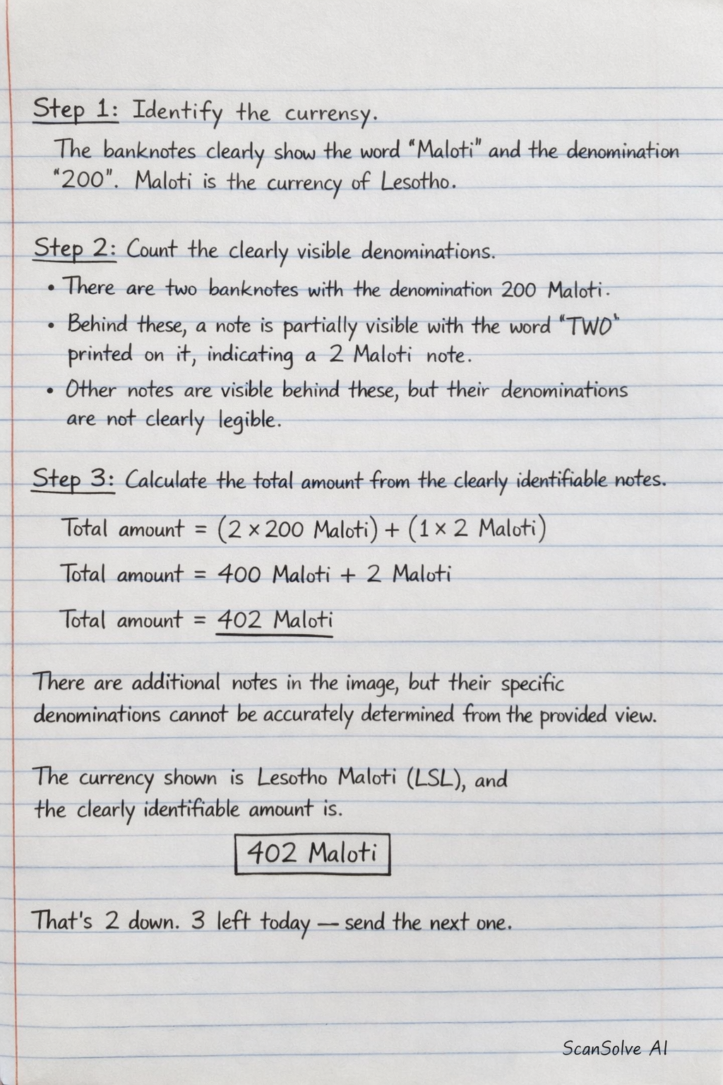 Handwritten step-by-step solution preview